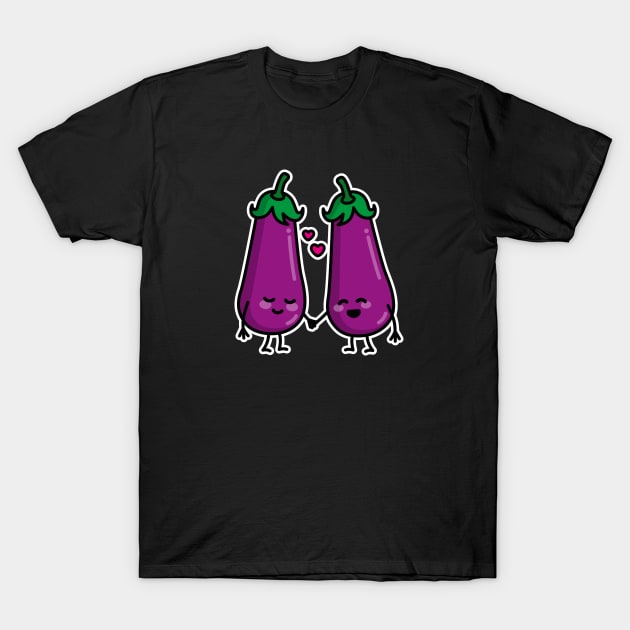 Sexting homosexual aubergine eggplant gay couples horny penis dirty T-Shirt by LaundryFactory